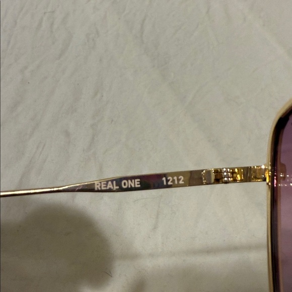 Quay Australia Gold Frame Sunglasses with Purple Lenses main image 9